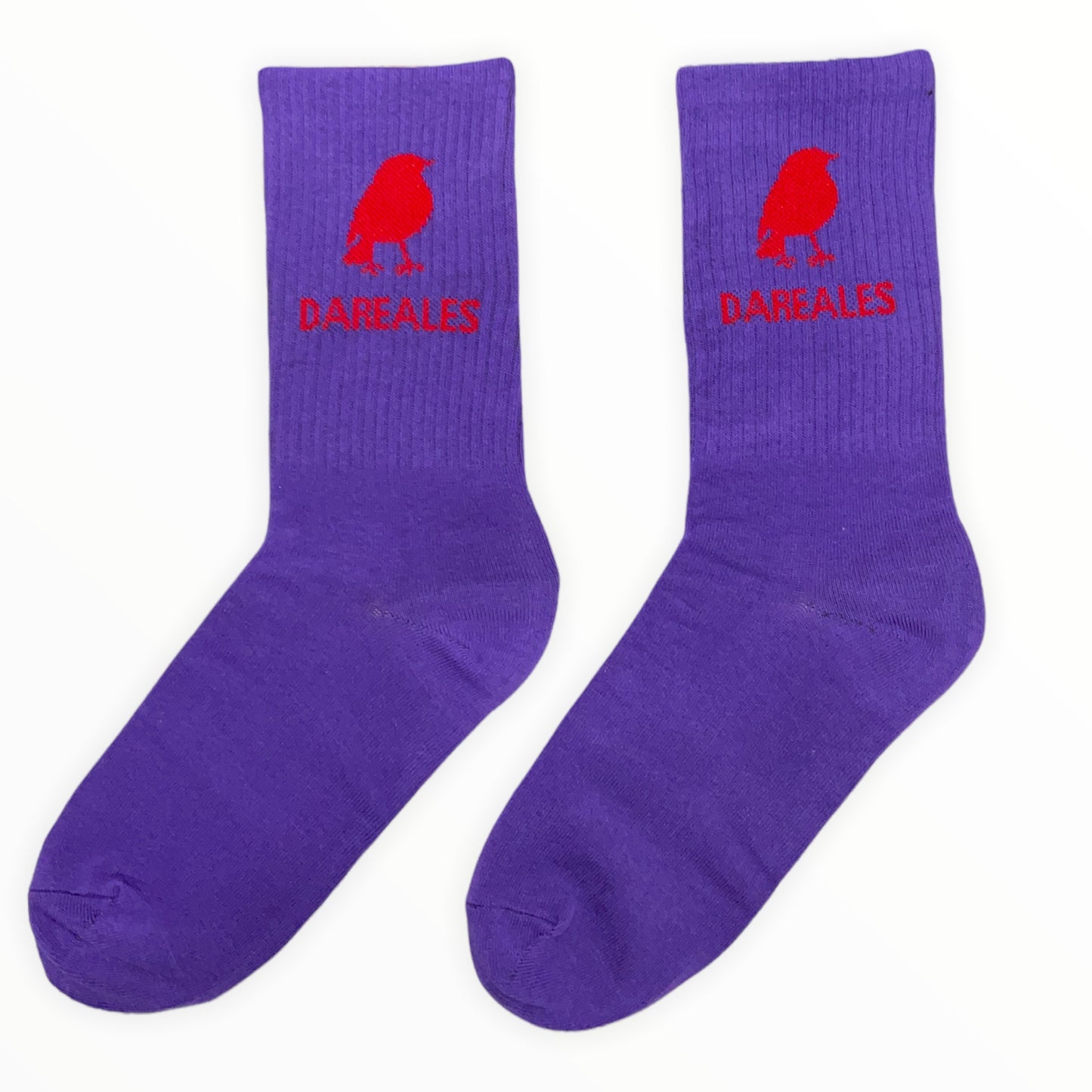LOGO SOCKS PURPLE/RED