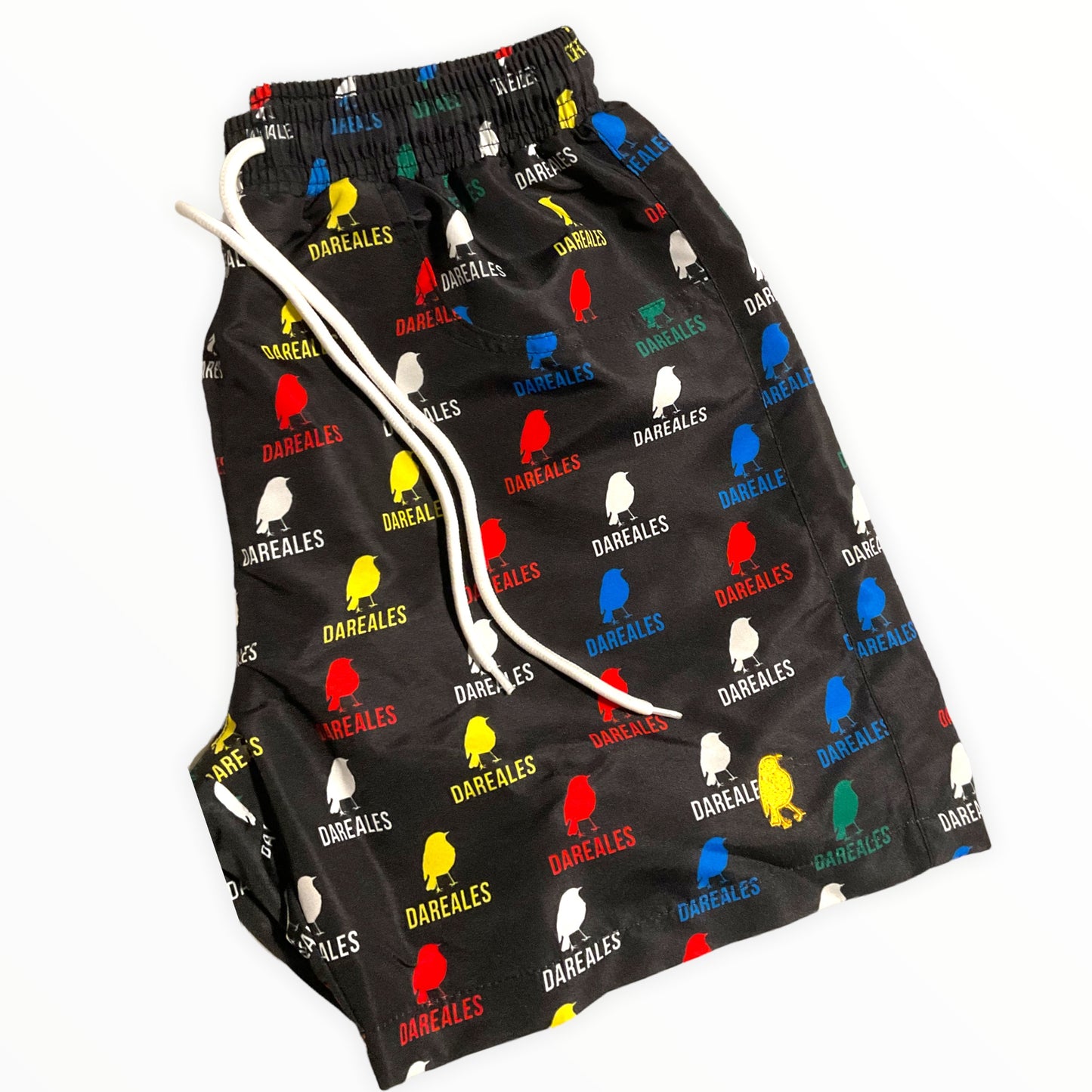 Monogram swim shorts (BLACK)
