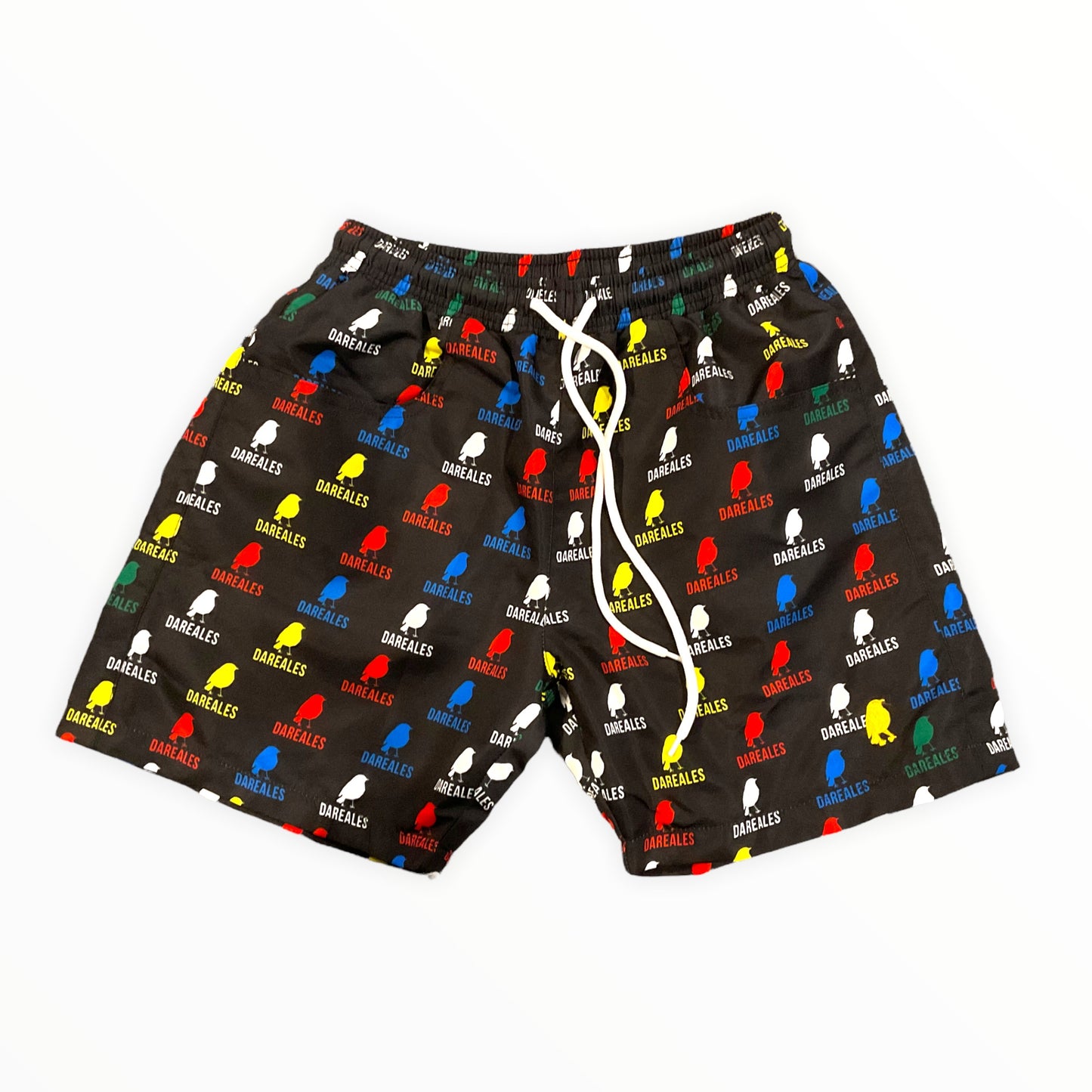 Monogram swim shorts (BLACK)
