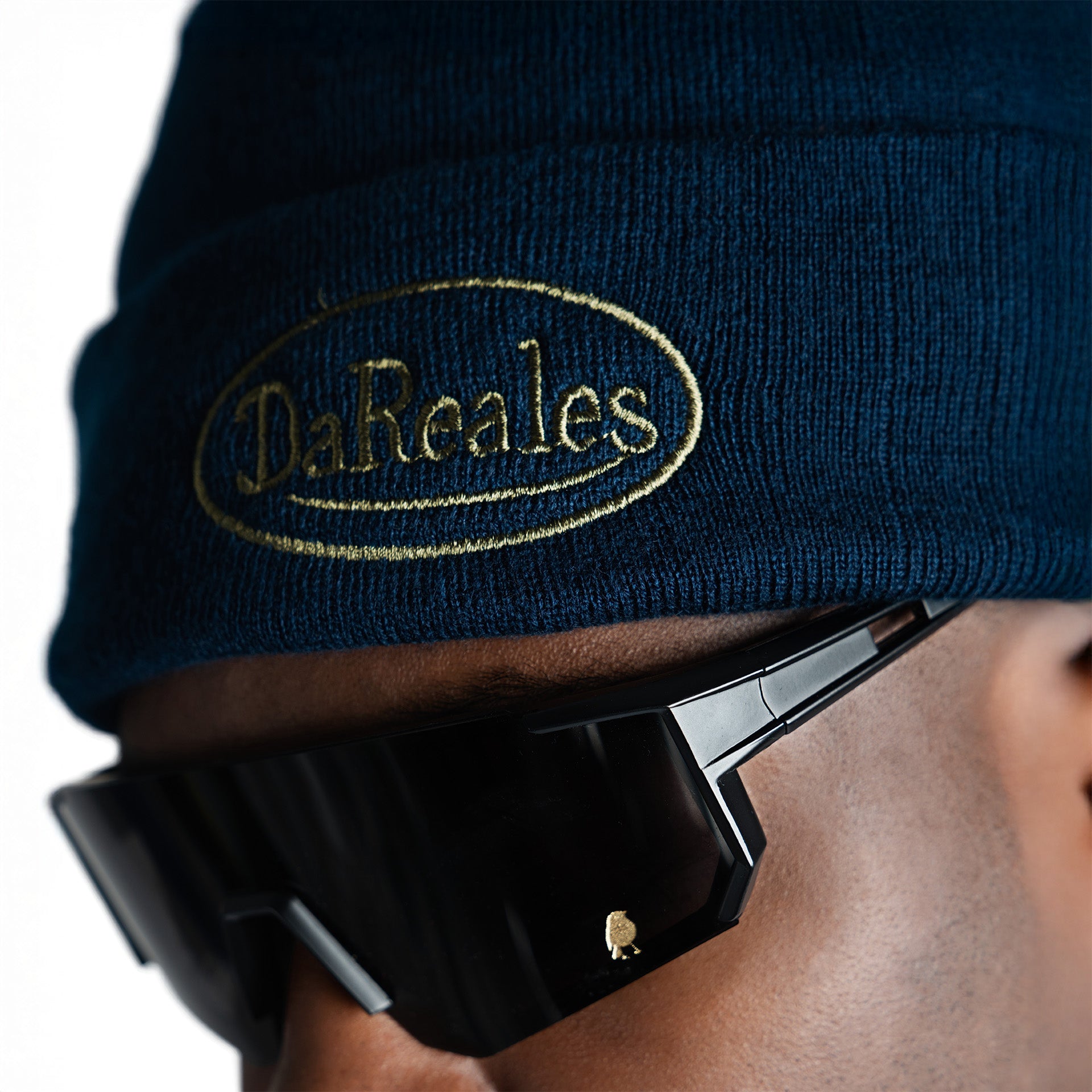 Navy Knit Coastal Beanie