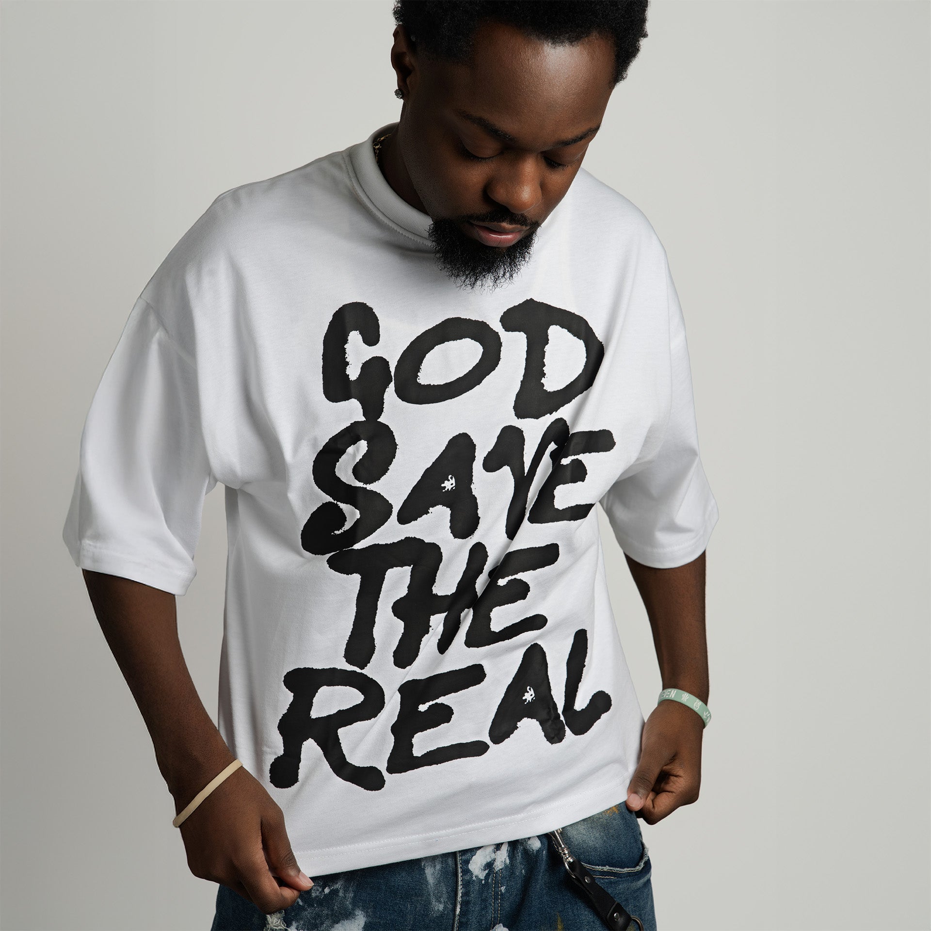"God Save The Real" Short Sleeve Tee