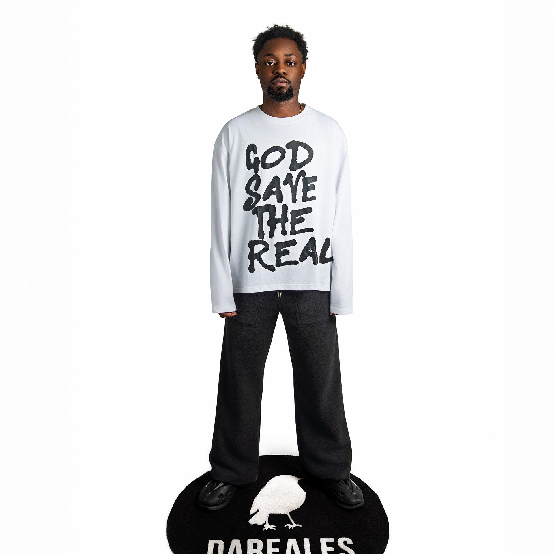 "God Save The Real" Long Sleeve Tee