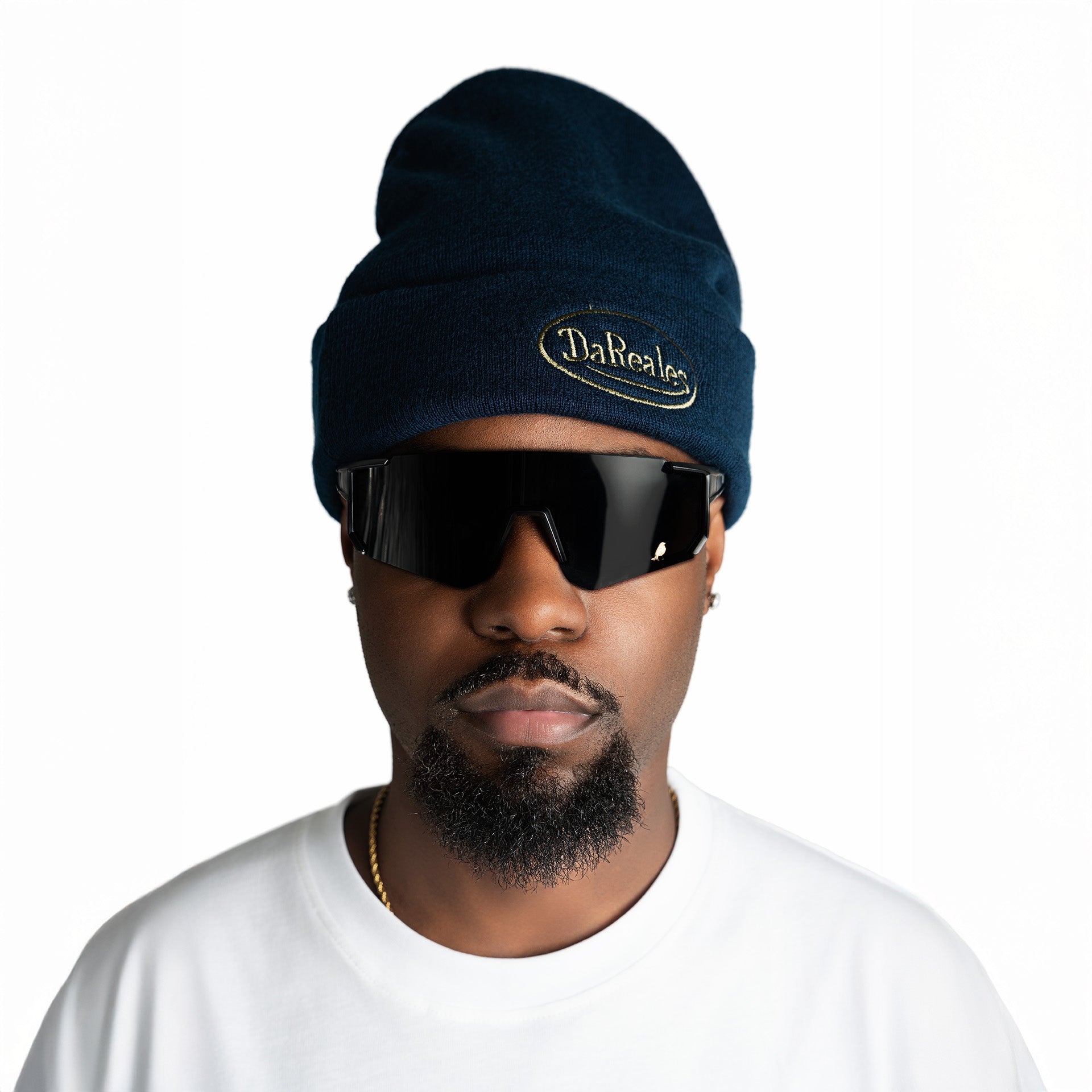 Navy Knit Coastal Beanie