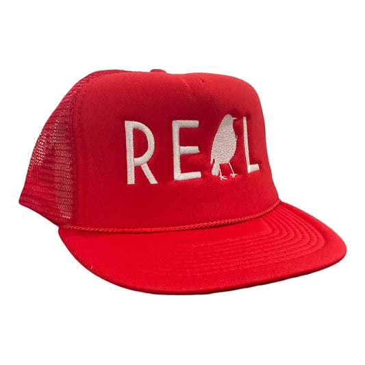 REAL HAT RED/WHITE